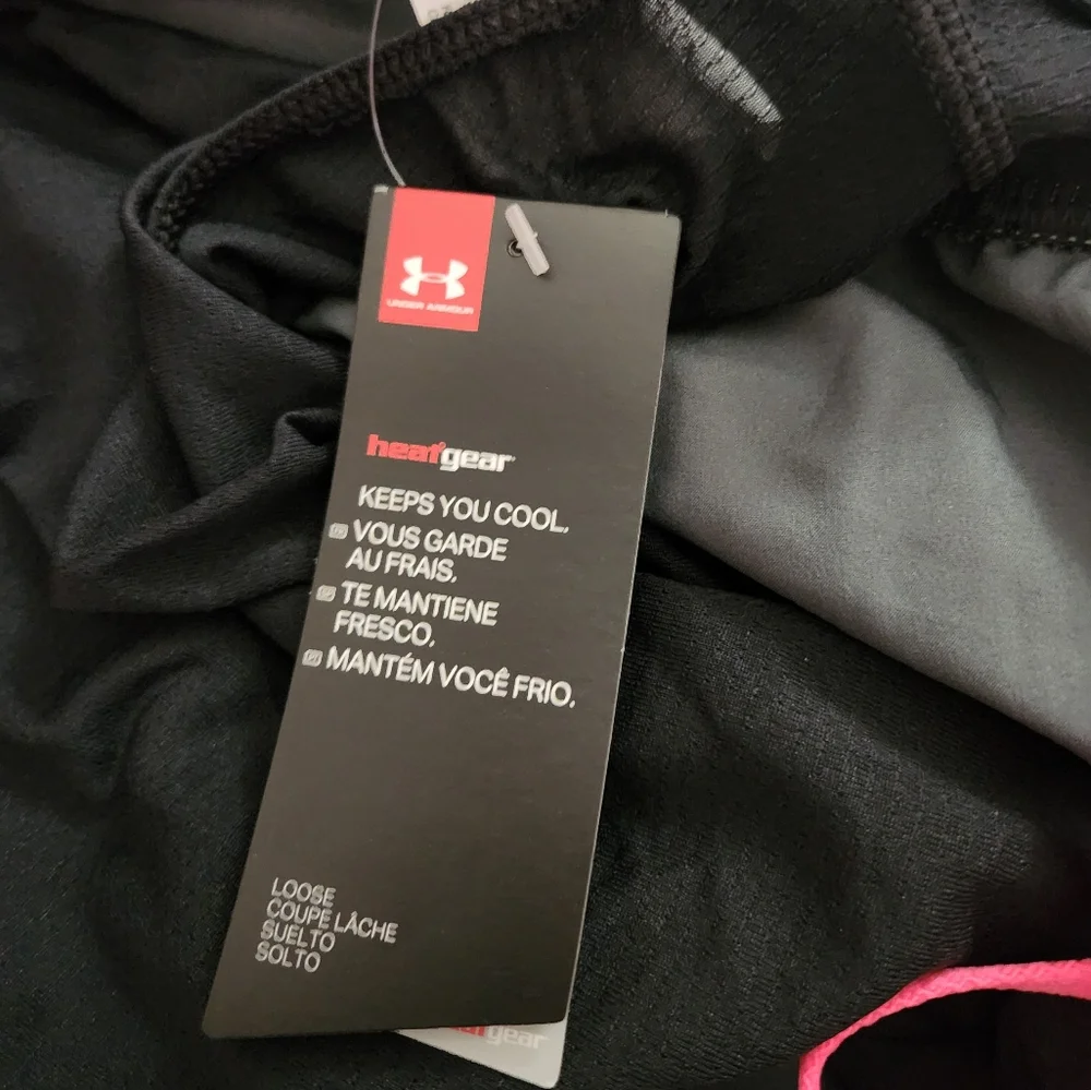 XXL New Under Armour Gray Pink Fly By 2.0 Athletic Running Shorts